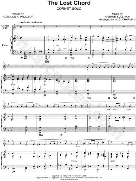 The Lost Chord - Cornet & Piano