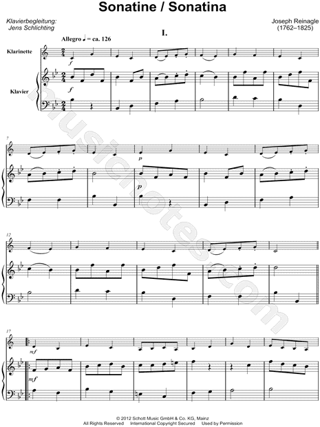 Sonatina - Clarinet & Piano