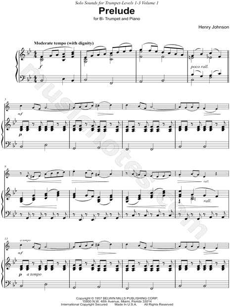 Prelude - Trumpet & Piano