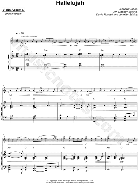 Hallelujah - Violin & Piano