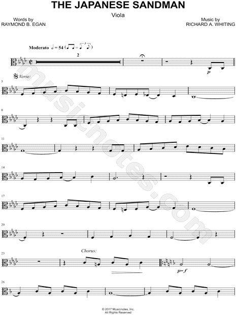 The Japanese Sandman - Viola