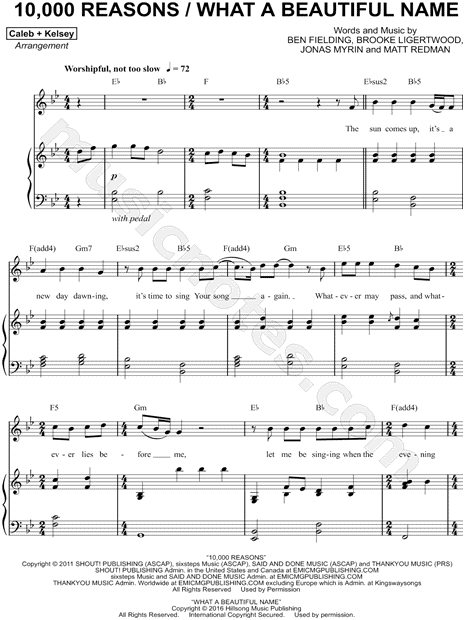 Worship Medley: 10,000 Reasons / What a Beautiful Name
