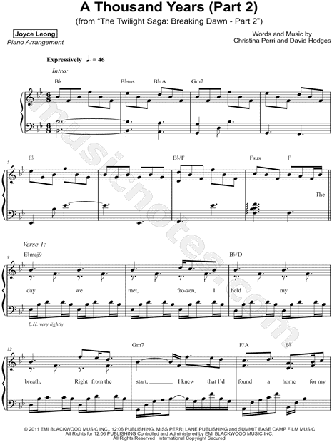 A Thousand Years (Part 2)