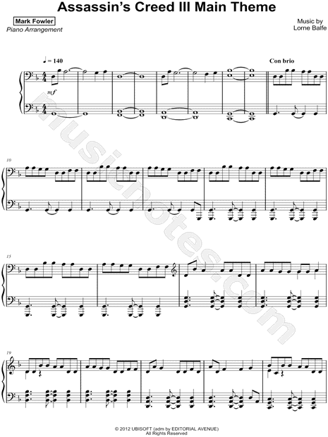 Assassin's Creed III Main Theme