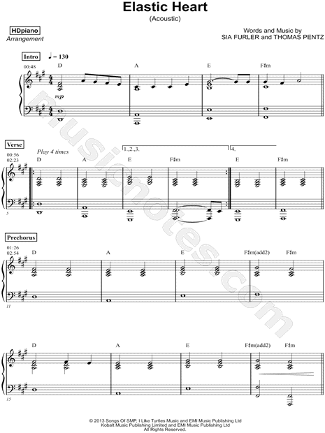 Elastic Heart [Piano Version]