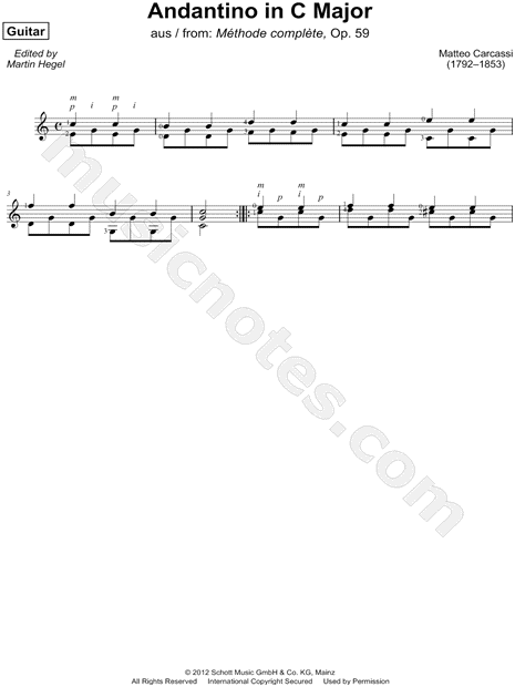 Andantino in C Major