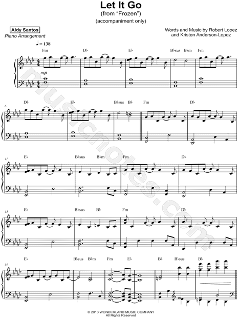 Let It Go [accompaniment only]