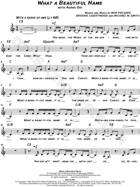 What a Beautiful Name / Agnus Dei