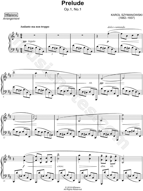 Prelude, Op.1 , No. 1