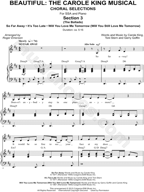 Beautiful: The Carole King Musical, Section 3
