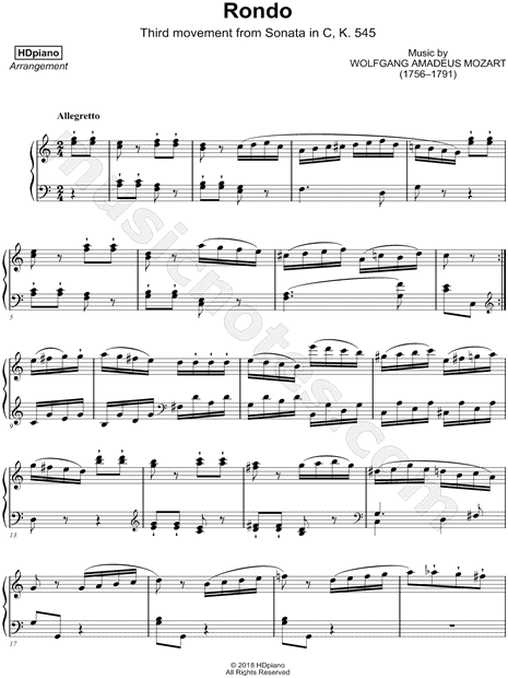 Piano Sonata in C Major, K. 545: III. Rondo