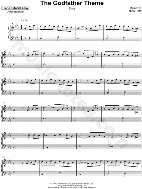 The Godfather Theme [easy]