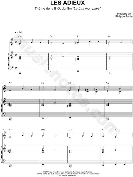 Les adieux - Violin & Piano