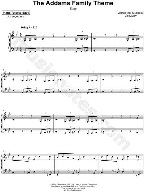 The Addams Family Theme [easy]