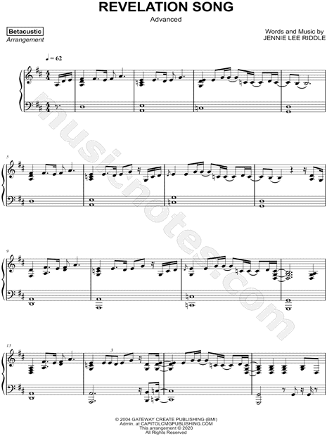 Revelation Song [advanced]