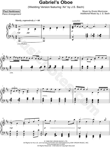 Gabriel's Oboe (Wedding Version)