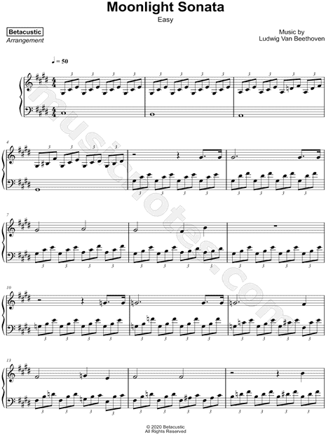 Moonlight Sonata [easy]