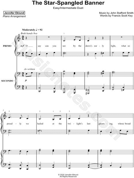 The Star-Spangled Banner [easy / intermediate]