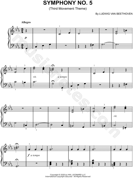 Symphony No. 5 in C Minor, Op. 67 - 3rd Movement [Excerpt]