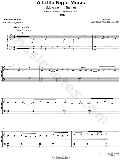 Eine Kleine Nachtmusik, K. 525: I. Allegro [easy / intermediate]