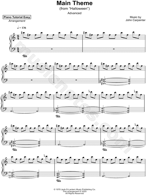 Halloween (Main Theme) [advanced]