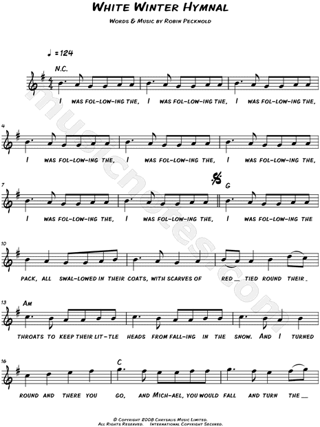 White Winter Hymnal