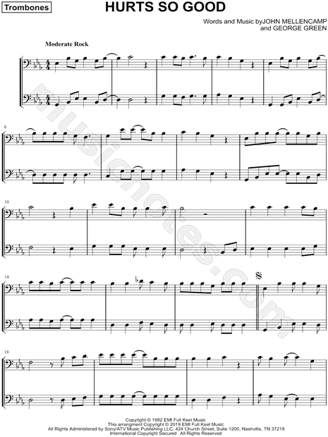 Hurts So Good - Trombone Duet