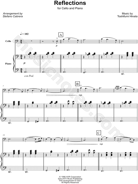 Reflections - Cello & Piano
