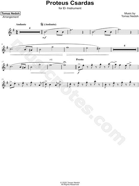 Proteus Csardas - Eb Instrument