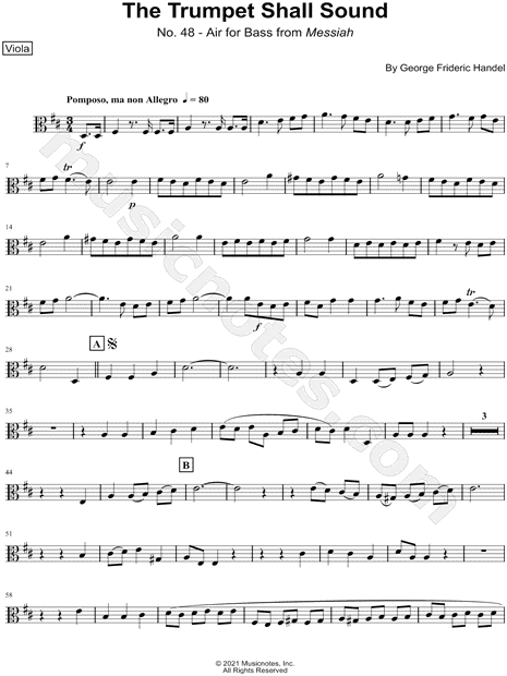 The Trumpet Shall Sound - Viola