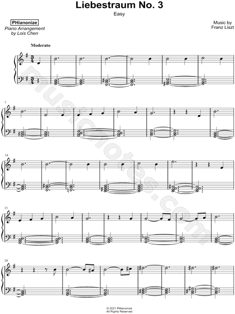 Liebestraum No. 3 [easy]