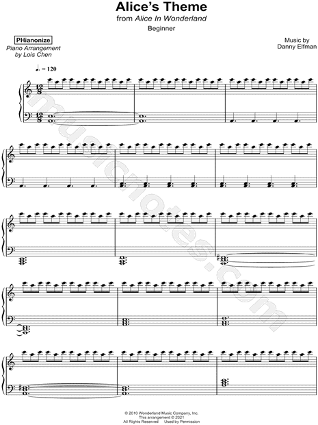 Alice's Theme [beginner]