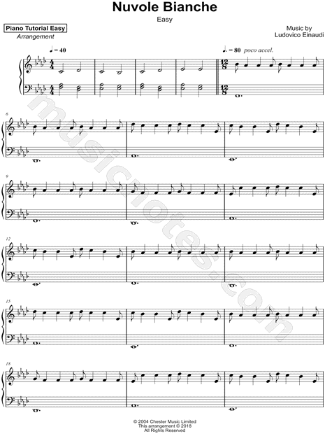 Nuvole Bianche [easy]
