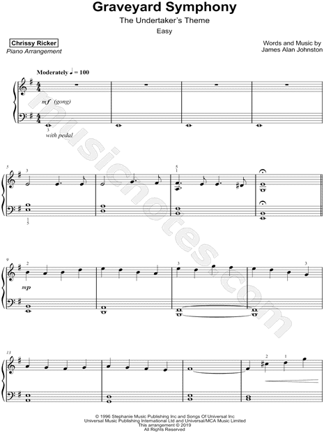 Graveyard Symphony (The Undertaker's Theme) [easy]