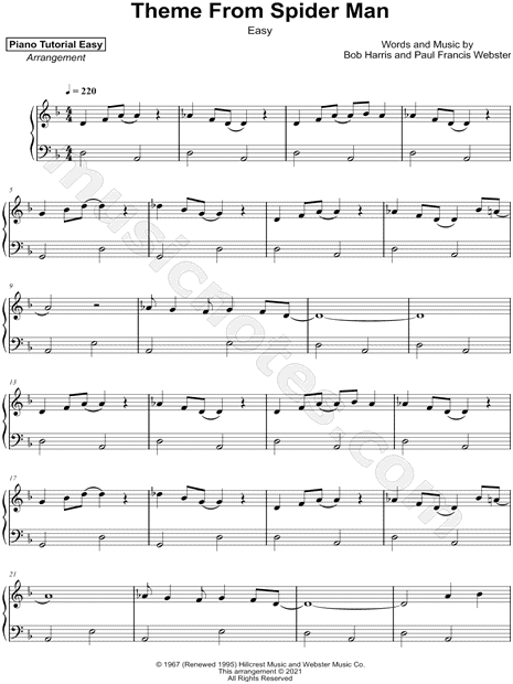 Theme from Spider Man [easy]