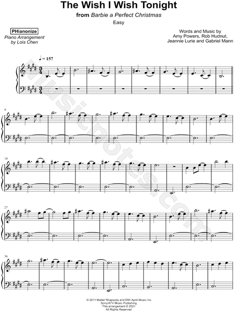 The Wish I Wish Tonight [easy]