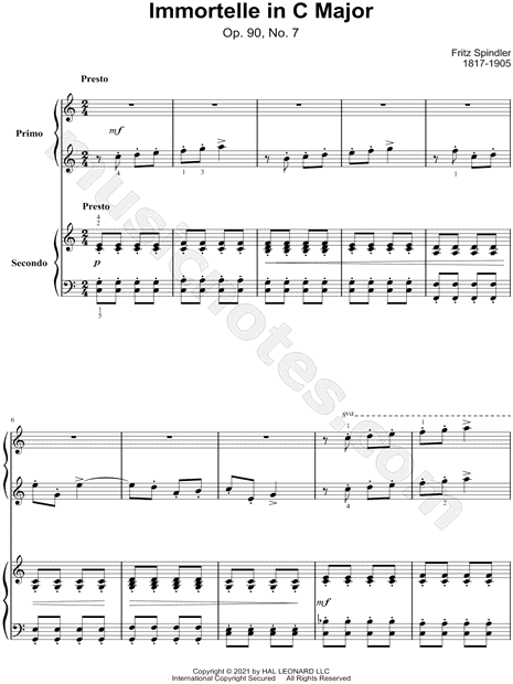 Immortelle in C Major, Op. 90, No. 7