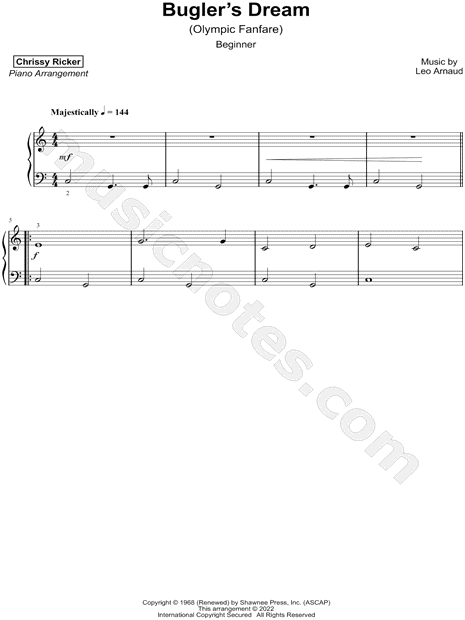 Bugler's Dream (Olympic Fanfare) [beginner]