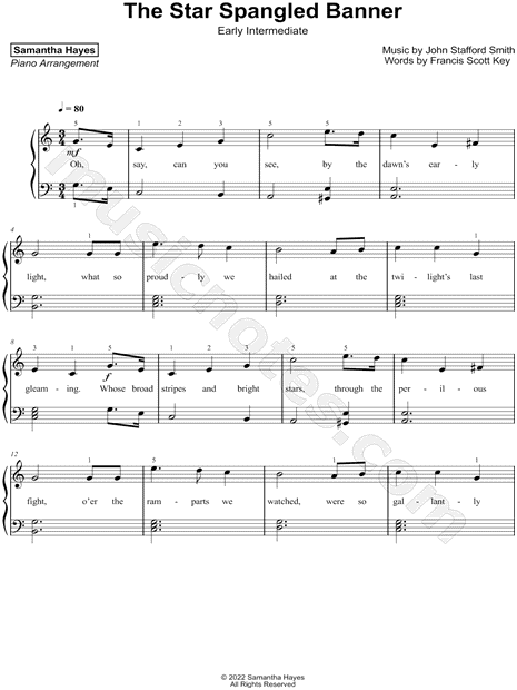 The Star-Spangled Banner [early intermediate]