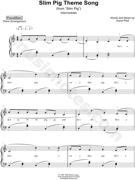Slim Pig Theme Song [intermediate]