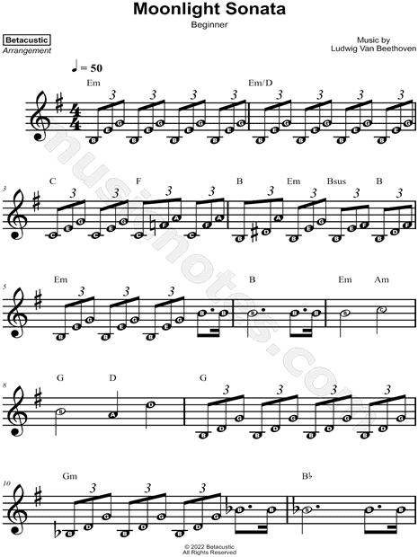 Moonlight Sonata [beginner]
