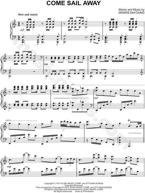 Come Sail Away [classical version]