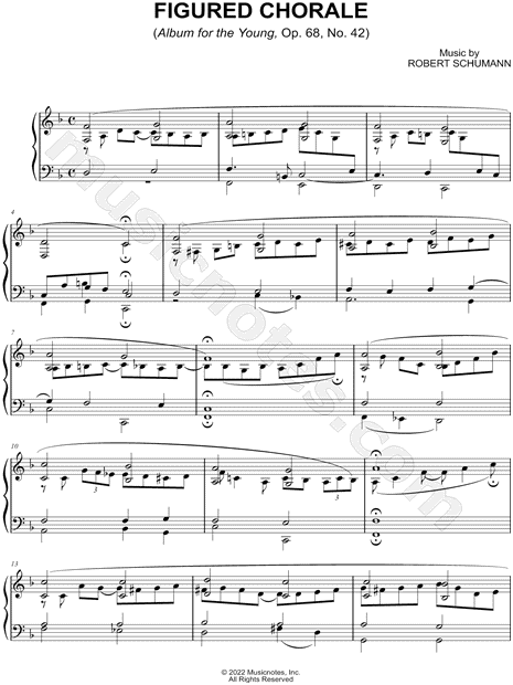 Album for the Young, Op. 68, No. 42: Figured Chorale