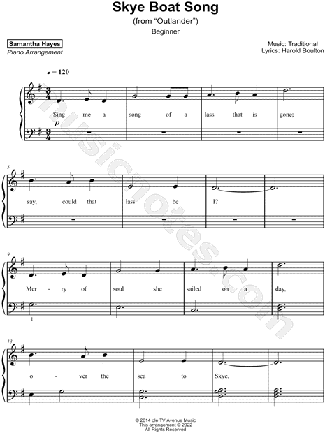 The Skye Boat Song [beginner]