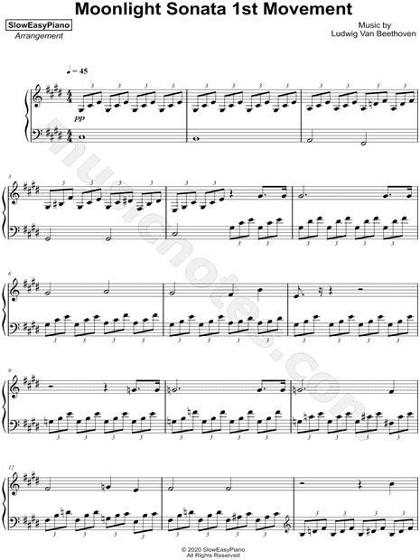 Moonlight Sonata 1st Movement