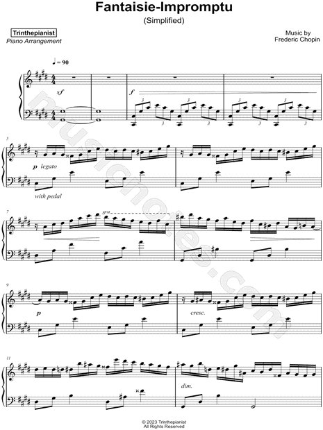 Fantaisie - Impromptu, Op. 66 [simplified]