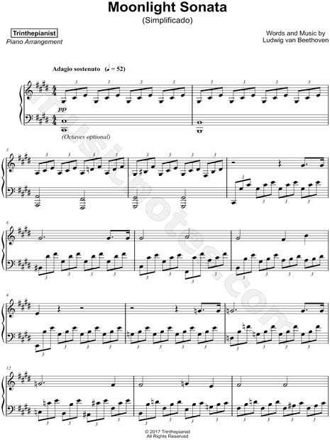 Moonlight Sonata [simplified]