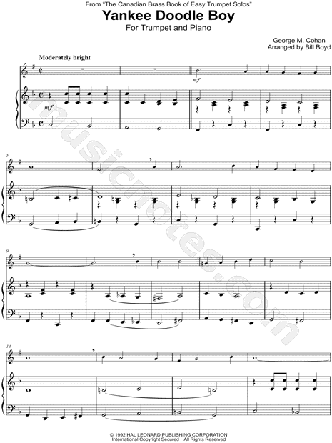 Yankee Doodle Boy - Trumpet & Piano