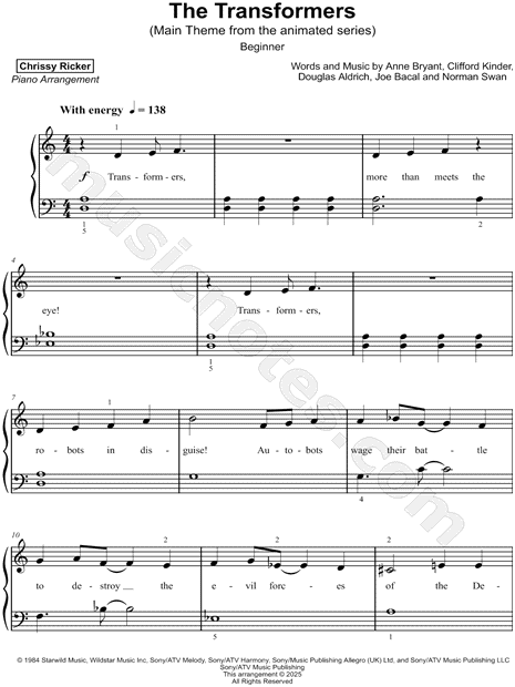 The Transformers Main Theme [beginner]