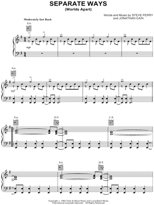 separate ways drum chart pdf